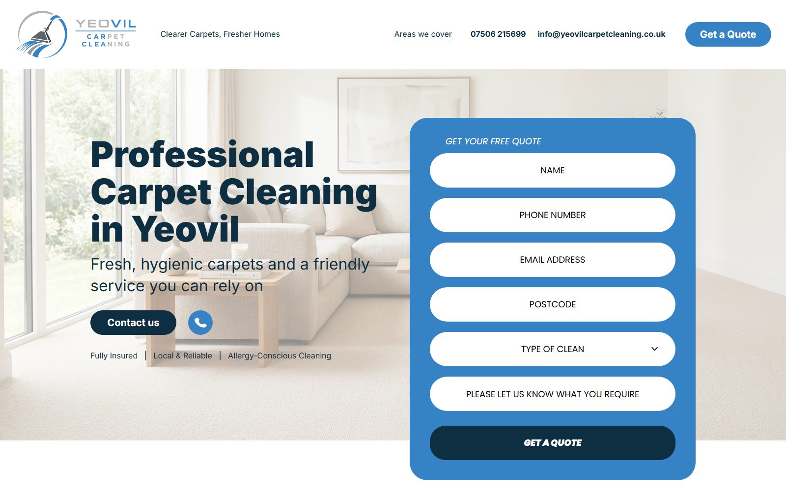 Yeovil Carpet Cleaning